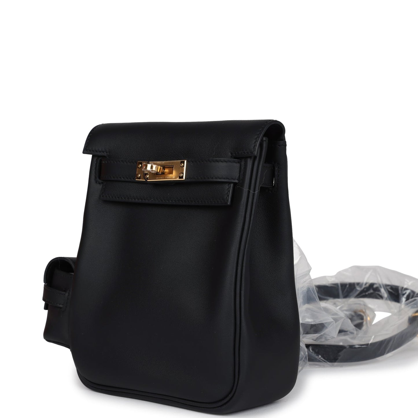 Mini Kelly Jump Backpack Black Swift Gold Hardware