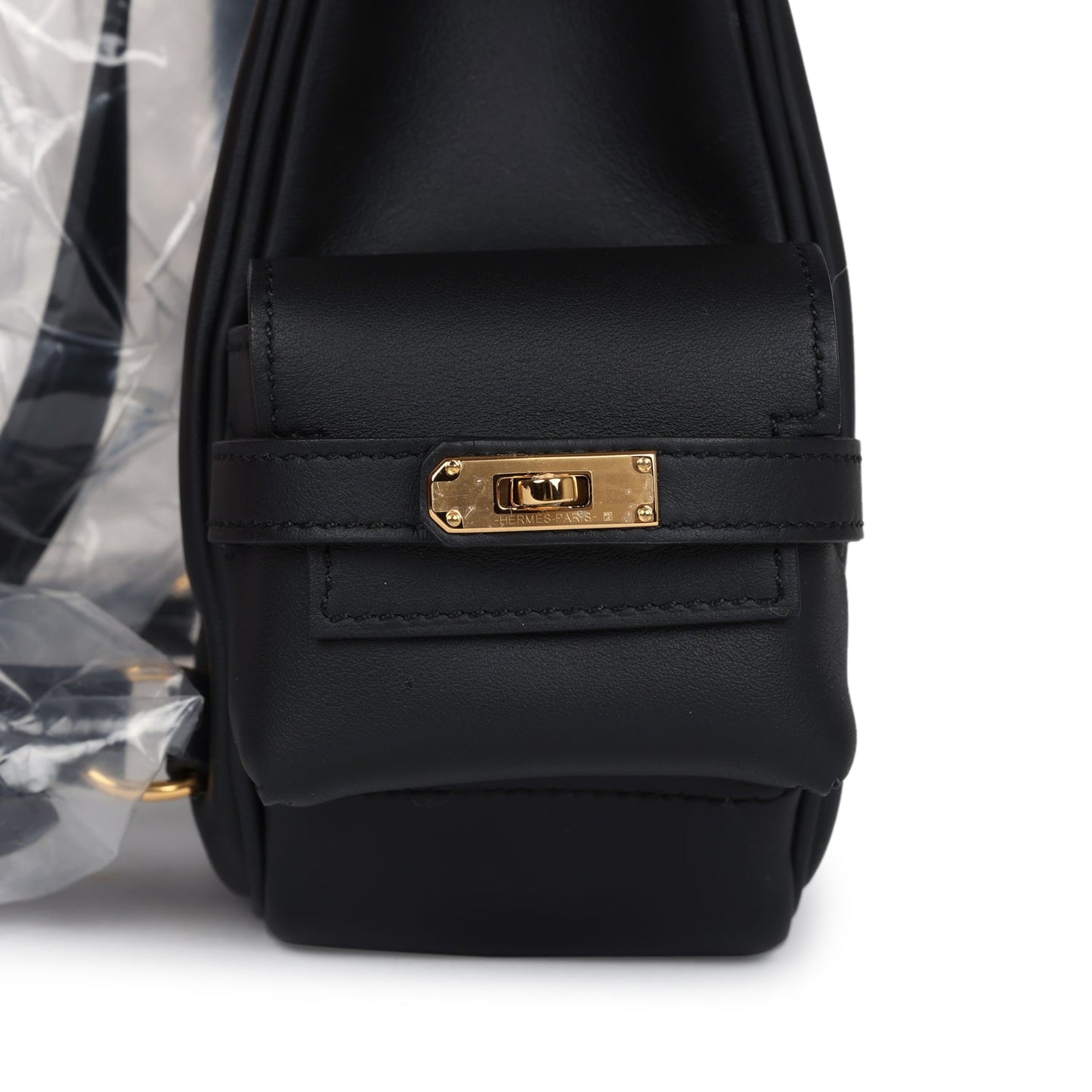 Mini Kelly Jump Backpack Black Swift Gold Hardware
