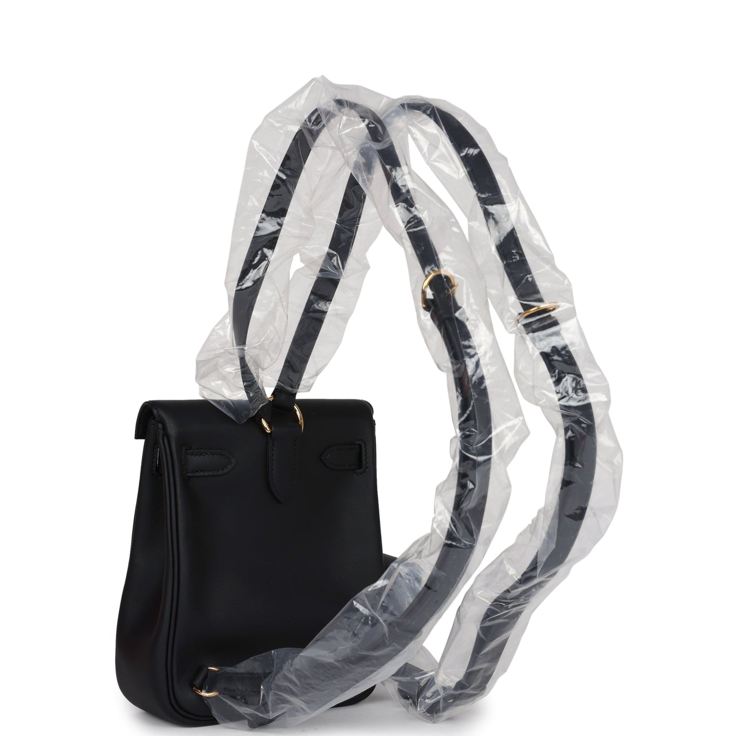 Mini Kelly Jump Backpack Black Swift Gold Hardware