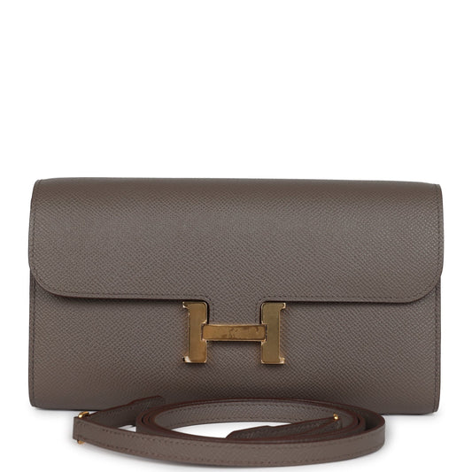 Constance Wallet To Go Etain Epsom Gold Hardware