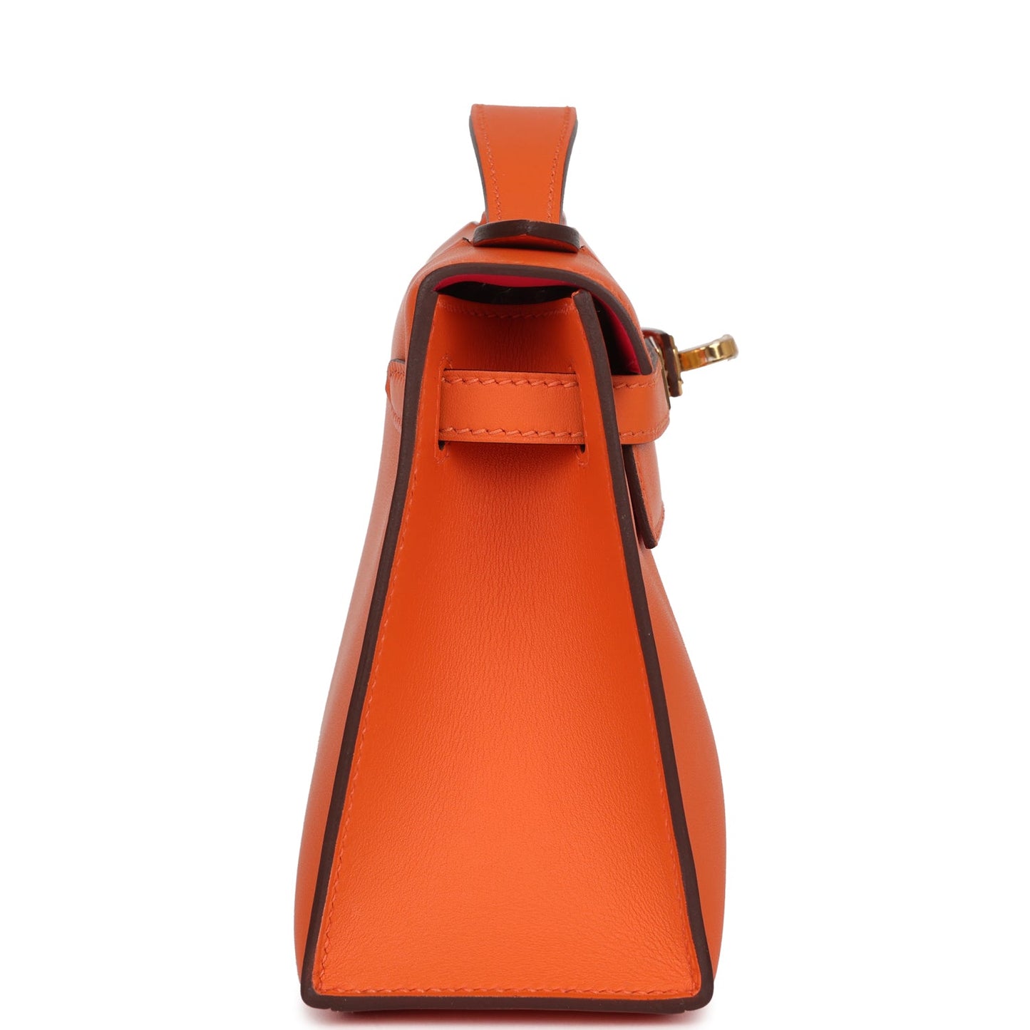 Special Order (HSS) Kelly Pochette Orange Verso Swift Gold Hardware