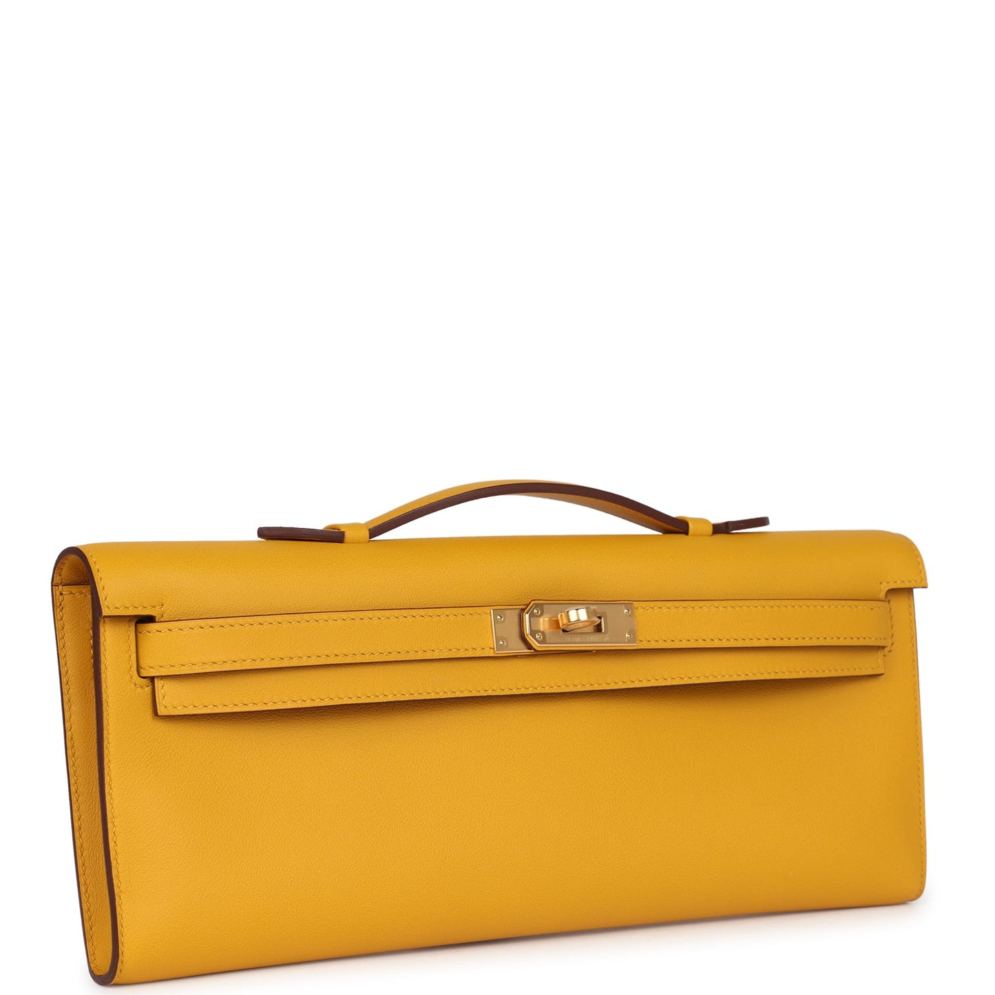 Kelly Cut Jaune Ambre Swift Gold Hardware