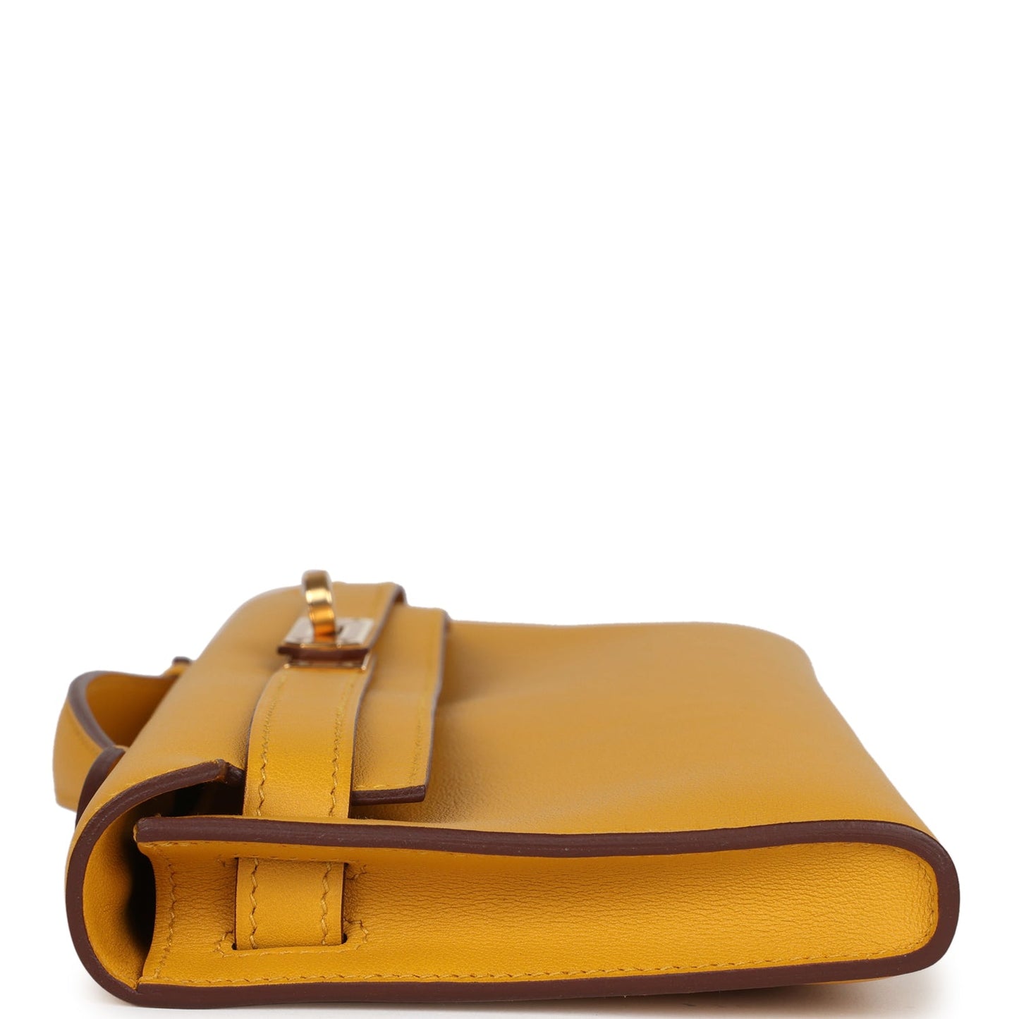 Kelly Cut Jaune Ambre Swift Gold Hardware