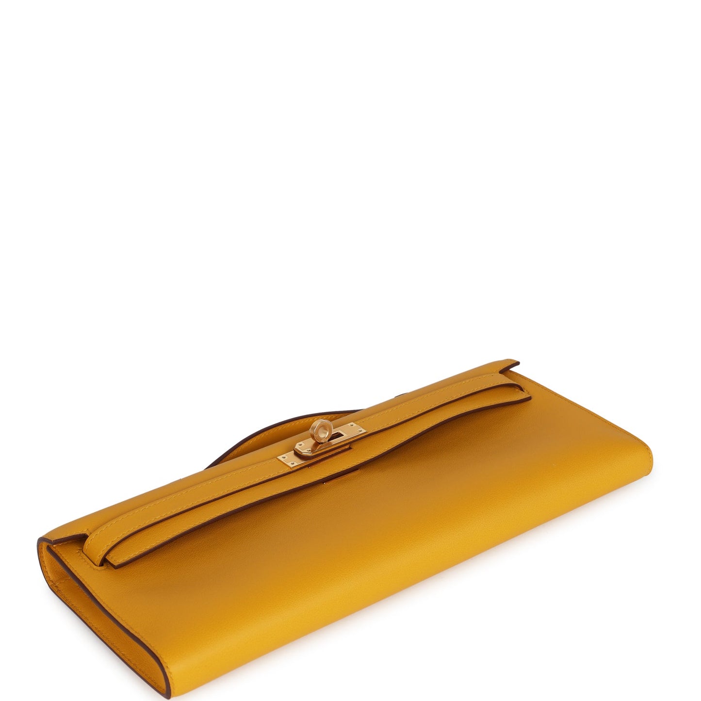 Kelly Cut Jaune Ambre Swift Gold Hardware