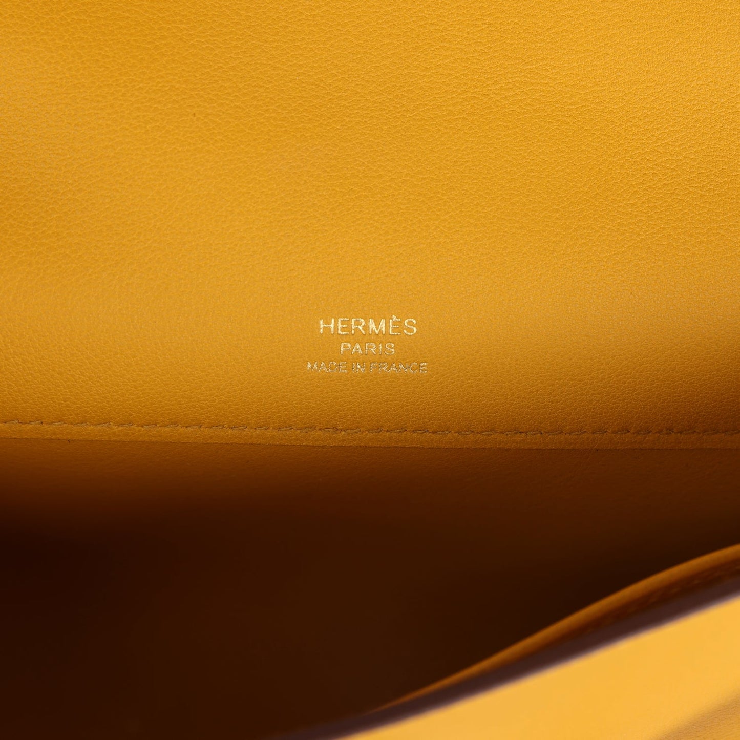 Kelly Cut Jaune Ambre Swift Gold Hardware