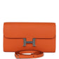 Constance Wallet To Go Orange Epsom Palladium Hardware