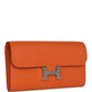 Constance Wallet To Go Orange Epsom Palladium Hardware
