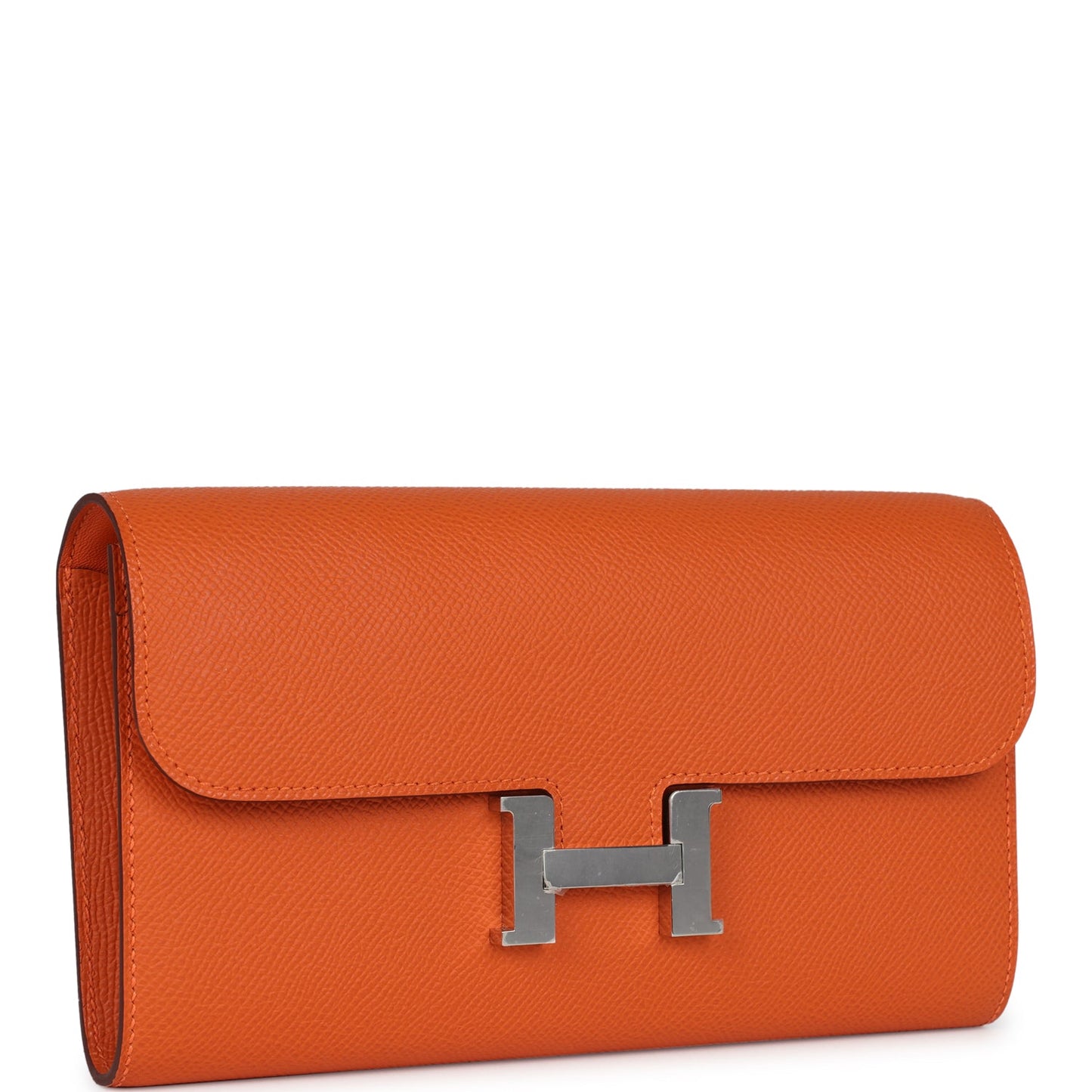 Constance Wallet To Go Orange Epsom Palladium Hardware