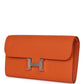 Constance Wallet To Go Orange Epsom Palladium Hardware