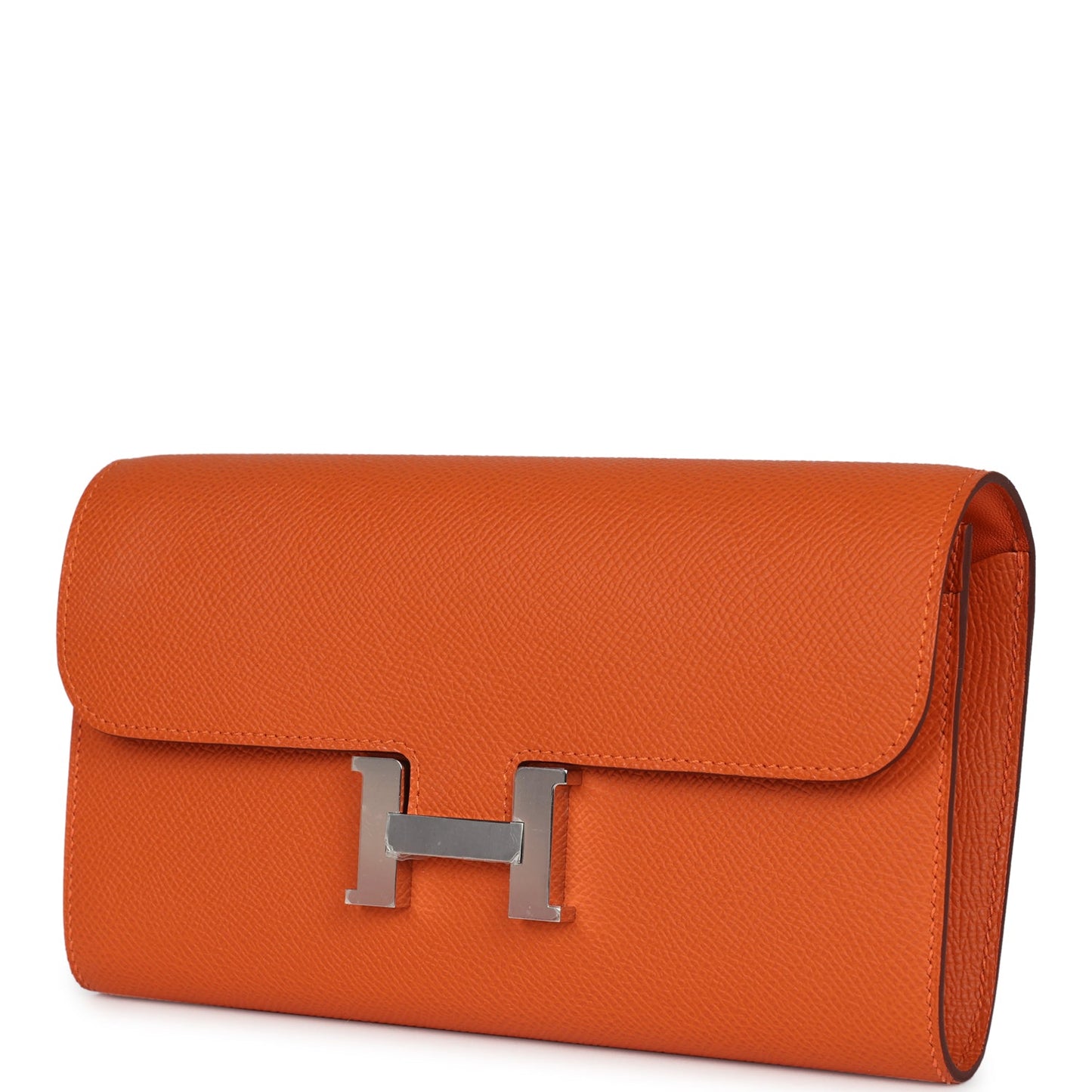 Constance Wallet To Go Orange Epsom Palladium Hardware