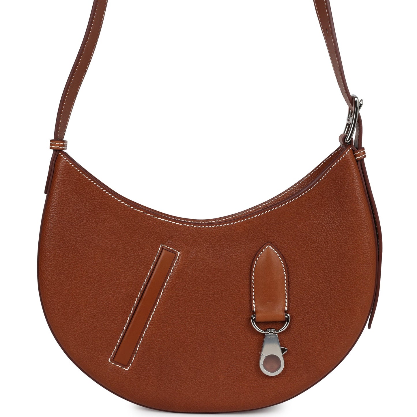 P'tit Arcon Bag Fauve Barenia Faubourg Palladium Hardware