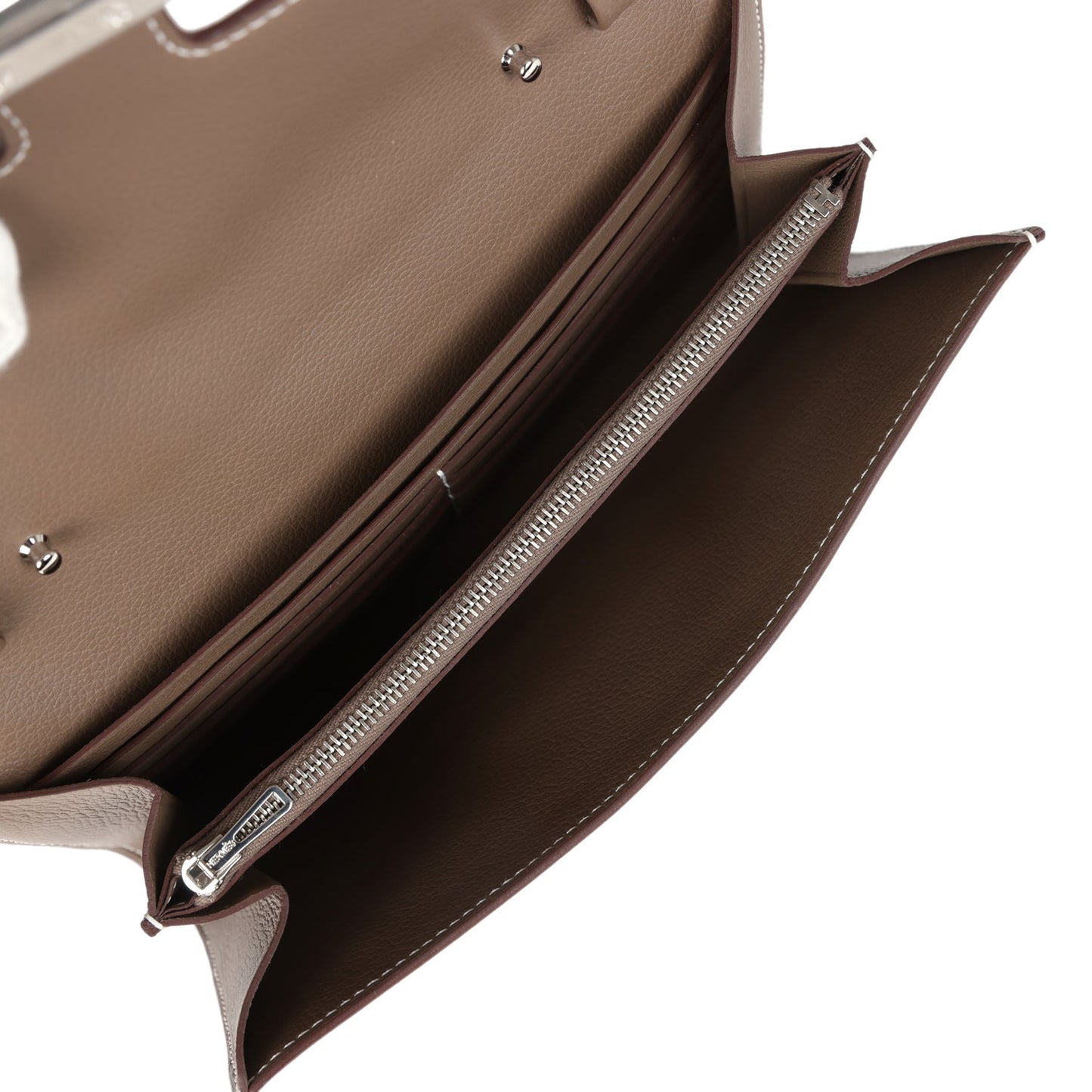 Constance Wallet To Go Etoupe Evercolor Palladium Hardware