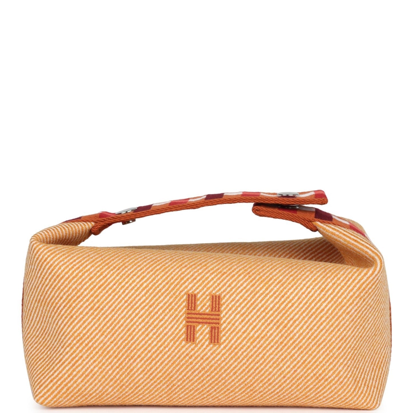 Bride A Brac Carre Case PM Fauve Merino Wool Palladium Hardware