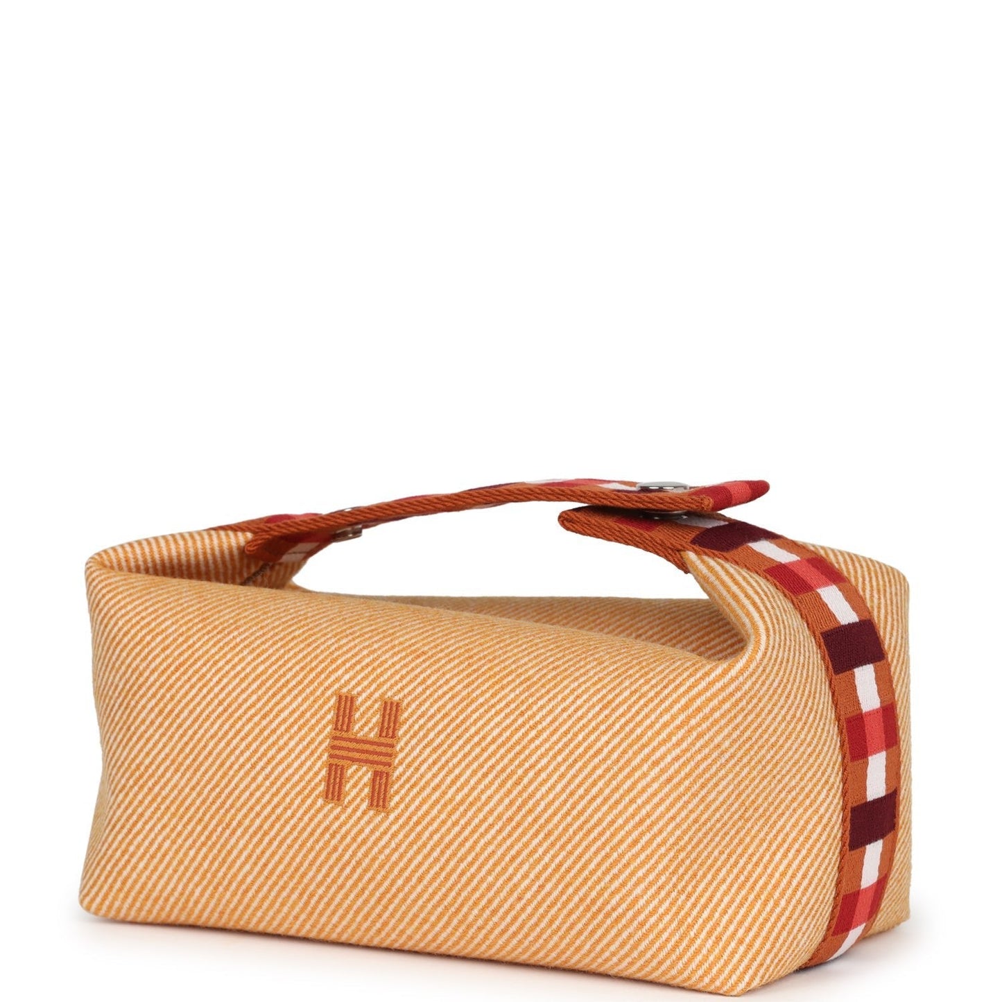 Bride A Brac Carre Case PM Fauve Merino Wool Palladium Hardware