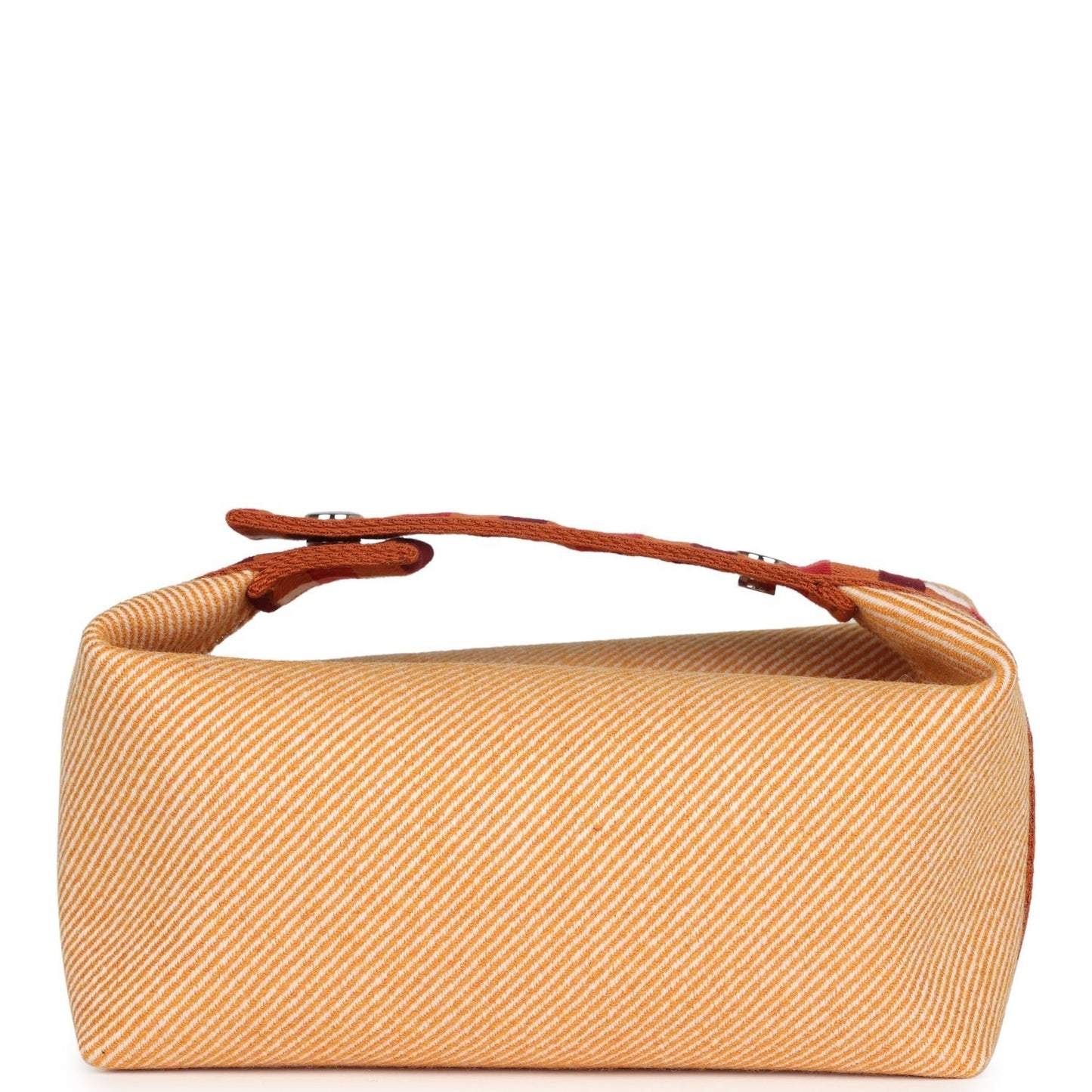 Bride A Brac Carre Case PM Fauve Merino Wool Palladium Hardware