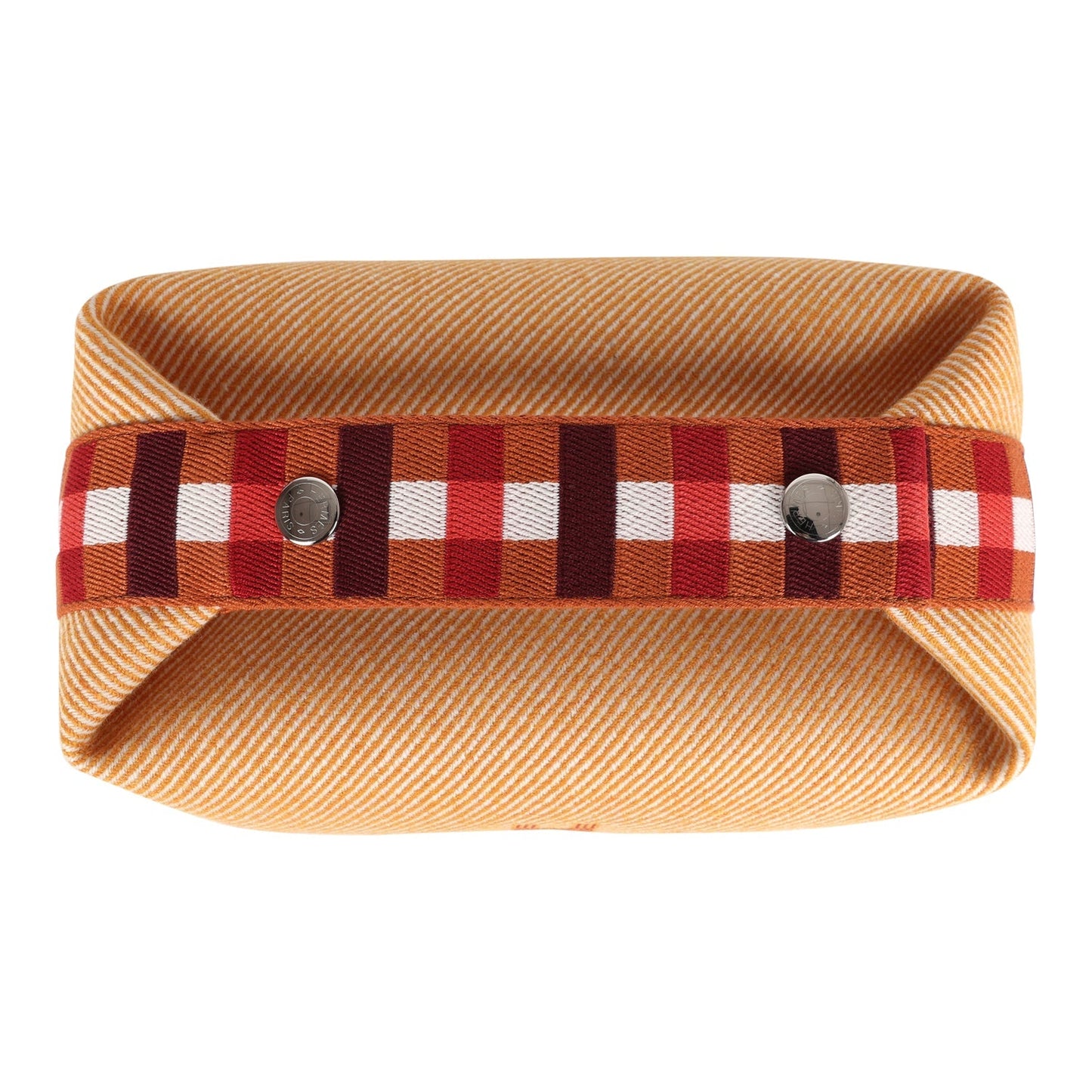 Bride A Brac Carre Case PM Fauve Merino Wool Palladium Hardware