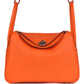Lindy 26 Orange Minium Clemence Palladium Hardware