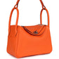 Lindy 26 Orange Minium Clemence Palladium Hardware