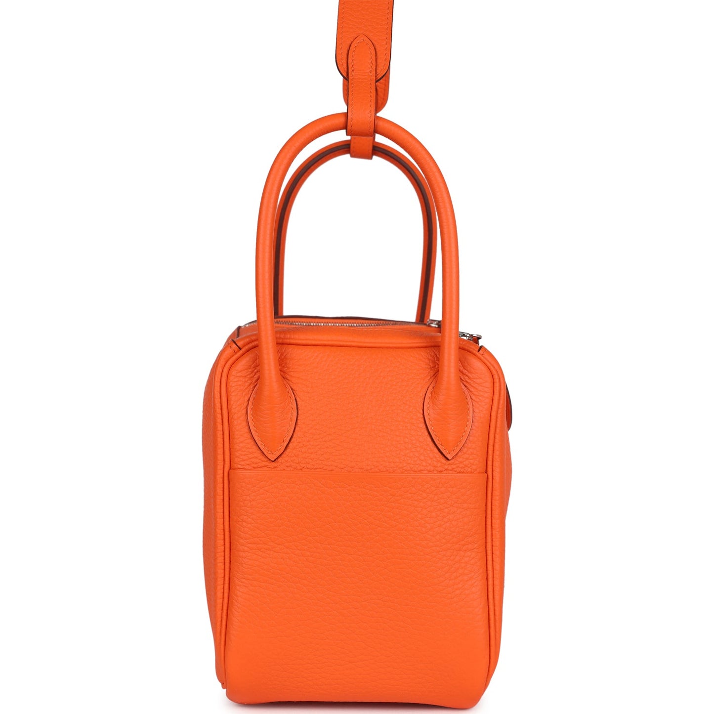 Lindy 26 Orange Minium Clemence Palladium Hardware
