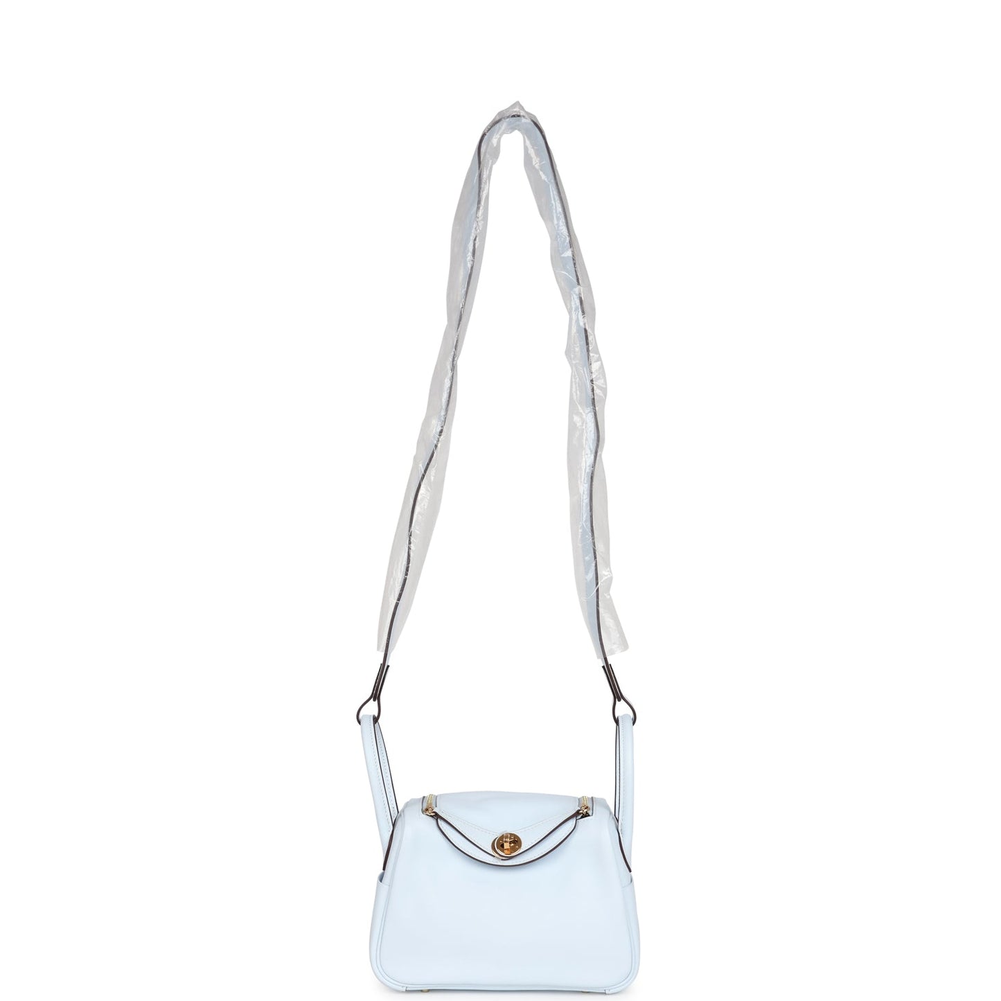 Mini Lindy Bleu Brume Swift Gold Hardware