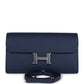 Constance Wallet To Go Bleu Navy Epsom Palladium Hardware