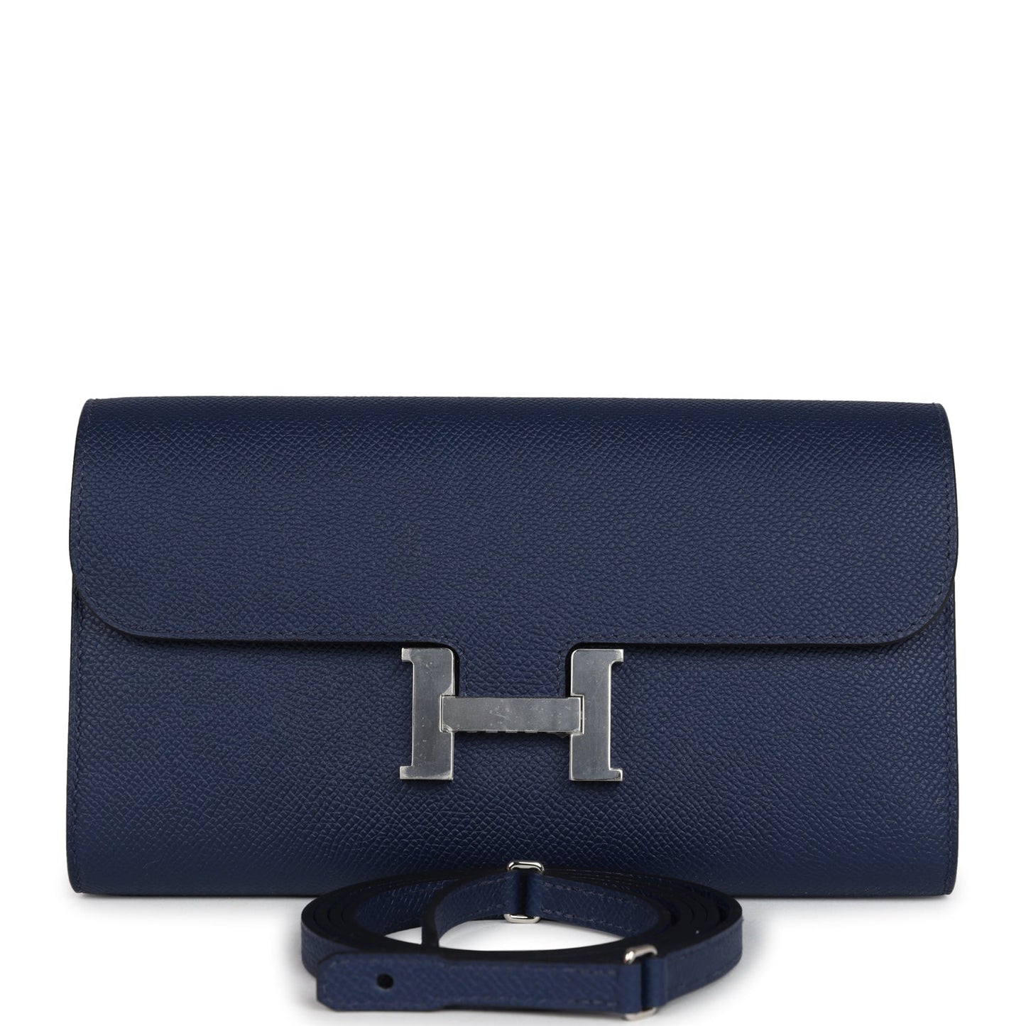 Constance Wallet To Go Bleu Navy Epsom Palladium Hardware