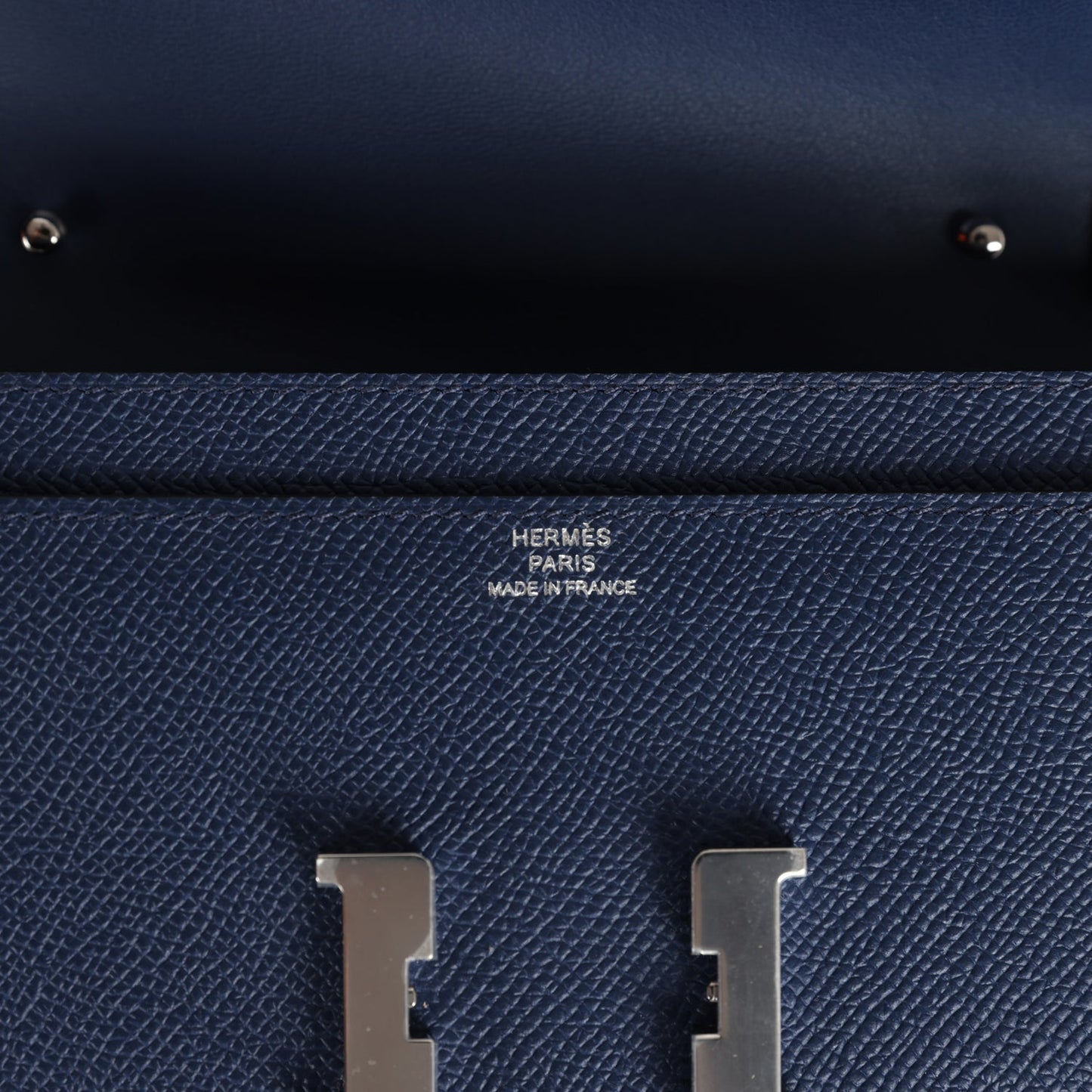 Constance Wallet To Go Bleu Navy Epsom Palladium Hardware