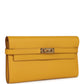 Kelly Long Wallet Jaune Ambre Epsom Gold Hardware
