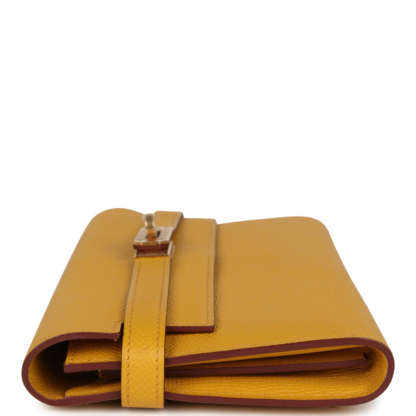 Kelly Long Wallet Jaune Ambre Epsom Gold Hardware