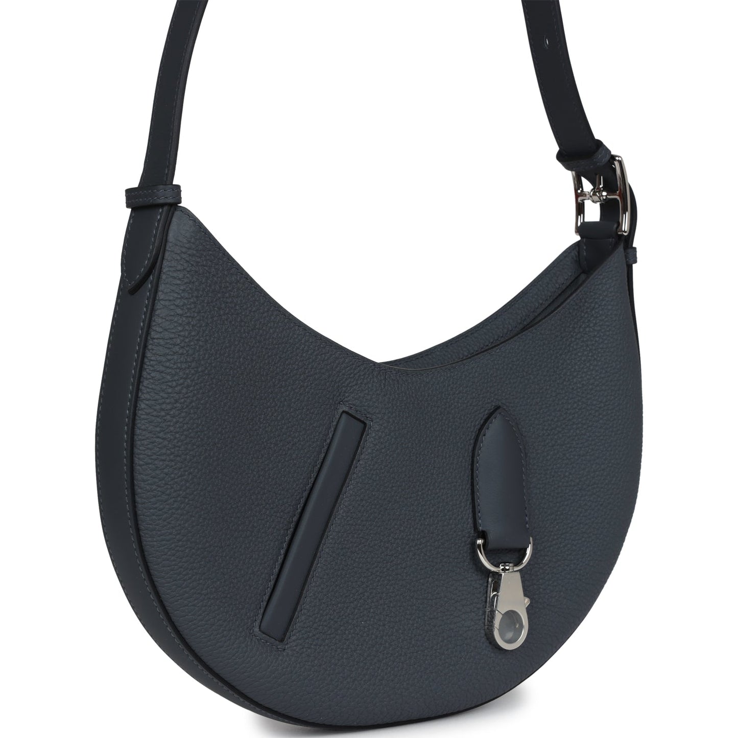 P'tit Arcon Bag Gris Misty Togo and Swift Palladium Hardware