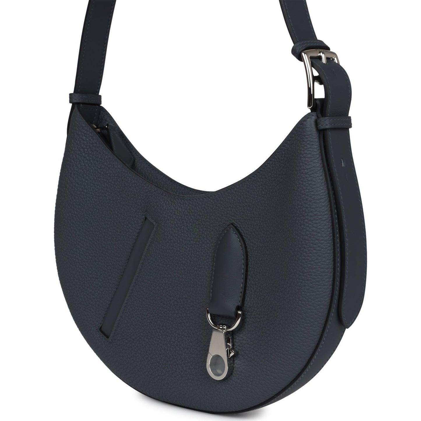 P'tit Arcon Bag Gris Misty Togo and Swift Palladium Hardware