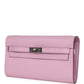 Kelly Wallet To Go Mauve Sylvestre Epsom Palladium Hardware