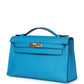 Kelly Pochette Bleu Frida Swift Gold Hardware