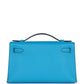 Kelly Pochette Bleu Frida Swift Gold Hardware