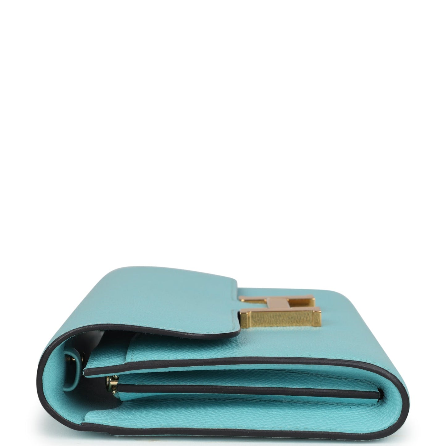 Constance Wallet To Go Bleu Atoll Epsom Gold Hardware