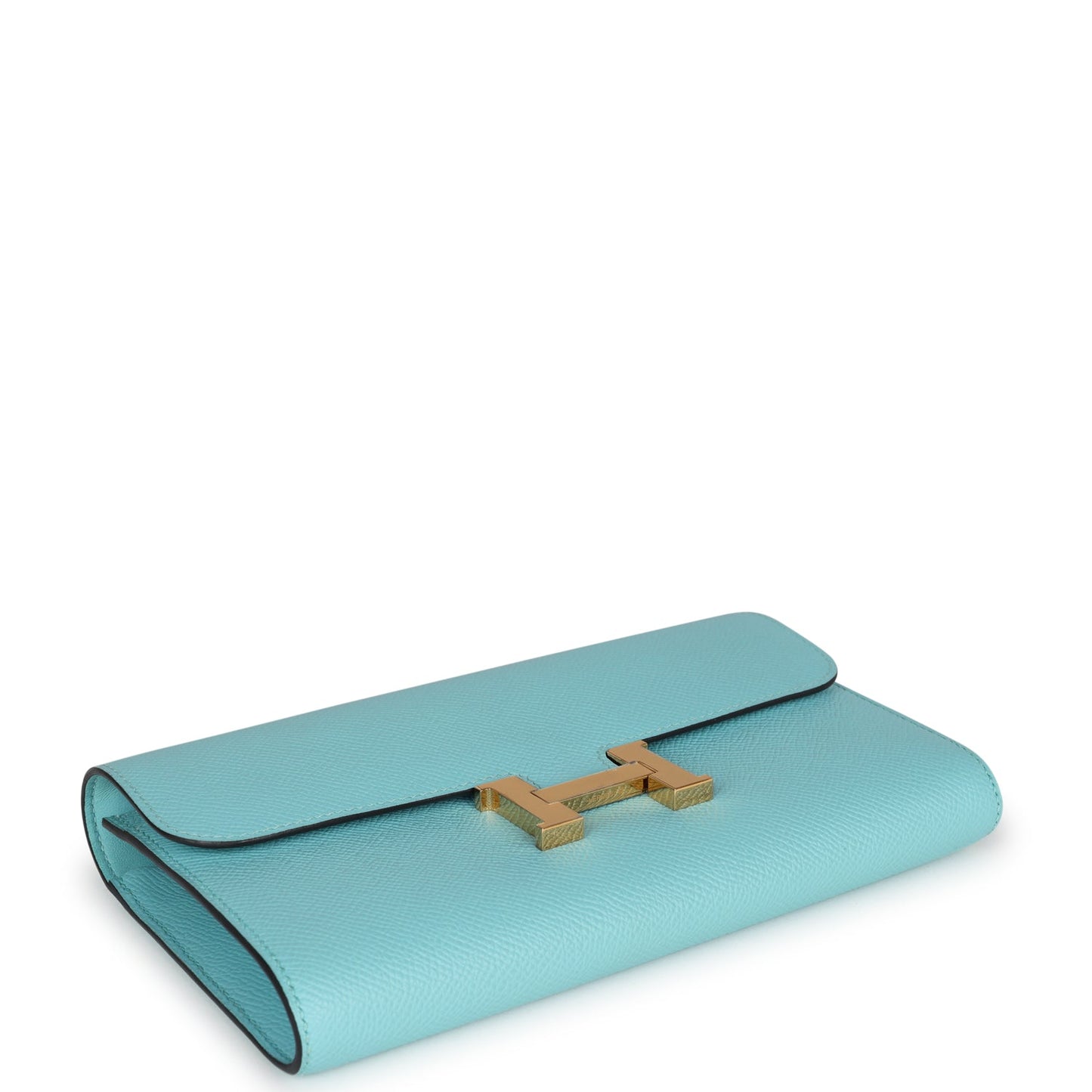 Constance Wallet To Go Bleu Atoll Epsom Gold Hardware