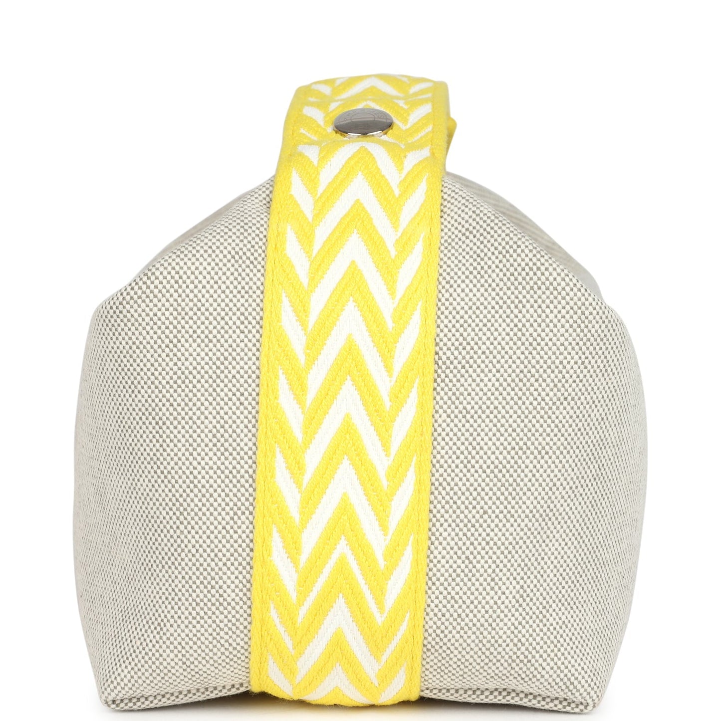 Bride A Brac Case PM Jaune Citron Plume Canvas Palladium Hardware