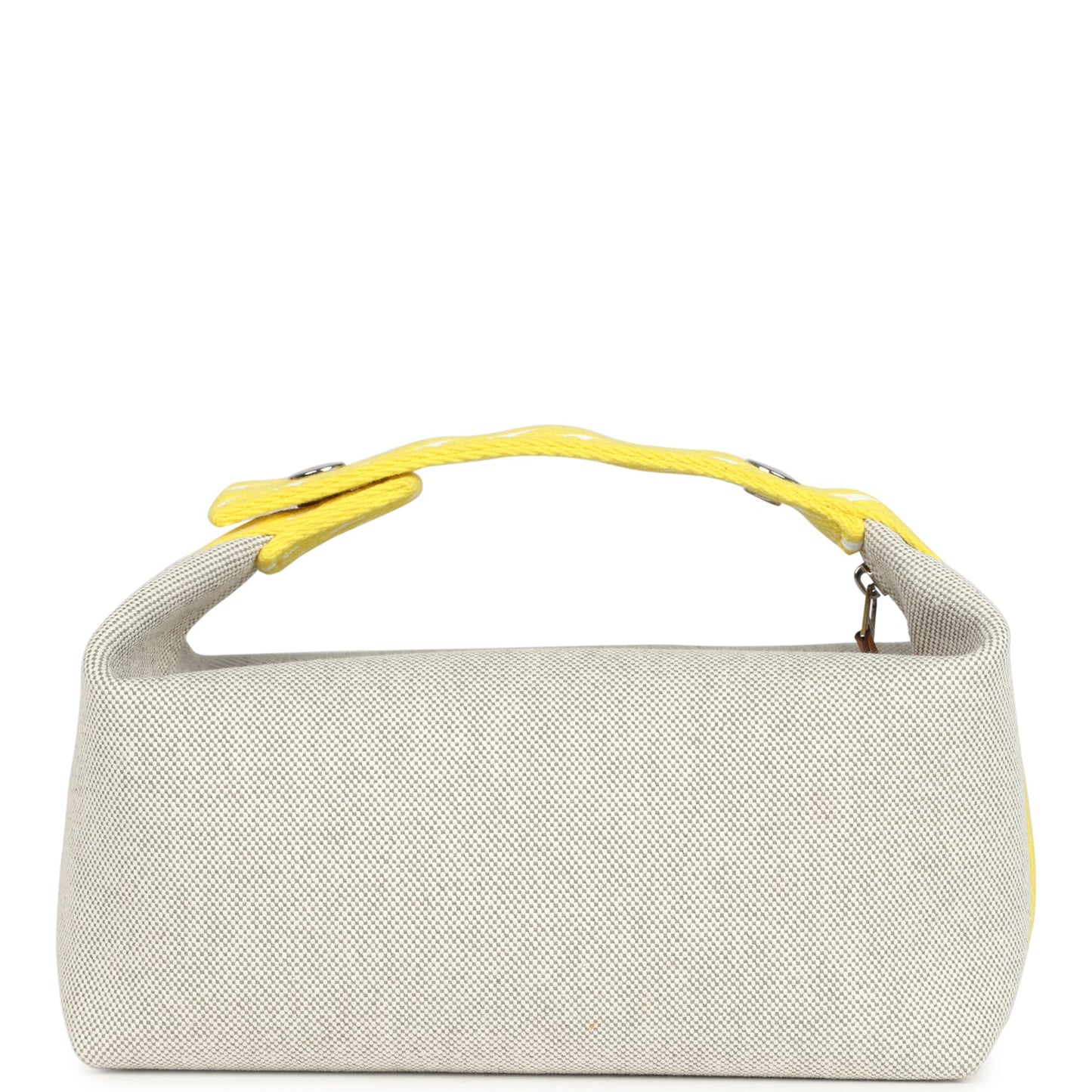 Bride A Brac Case PM Jaune Citron Plume Canvas Palladium Hardware