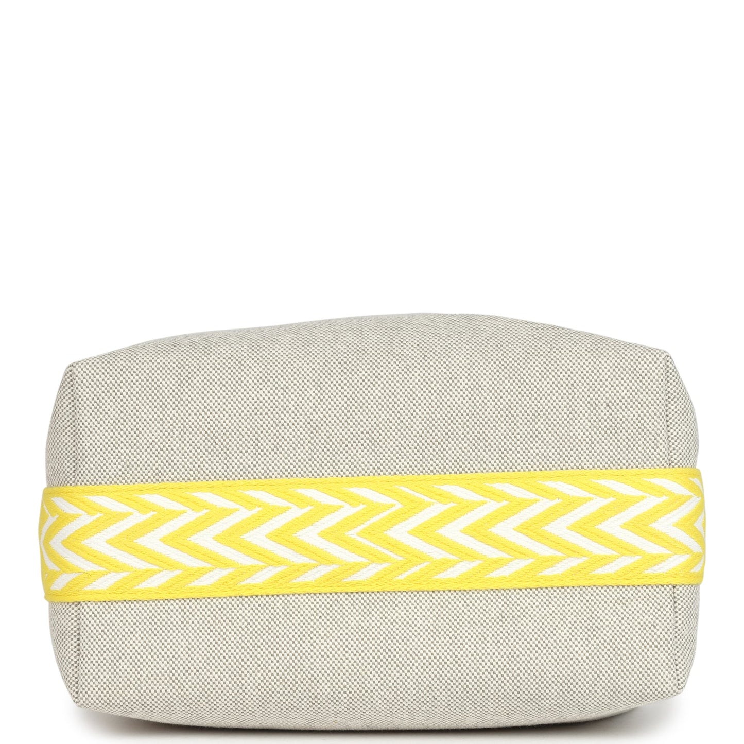 Bride A Brac Case PM Jaune Citron Plume Canvas Palladium Hardware