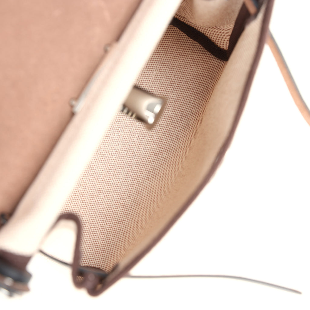 Herbag Zip 20 Mini Ecru and Beige Toile H Canvas and Ebene Vache Hunter Palladium Hardware