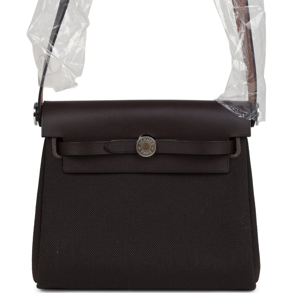 Herbag Zip 20 Mini Ebene Toile H Canvas and Vache Hunter Palladium Hardware