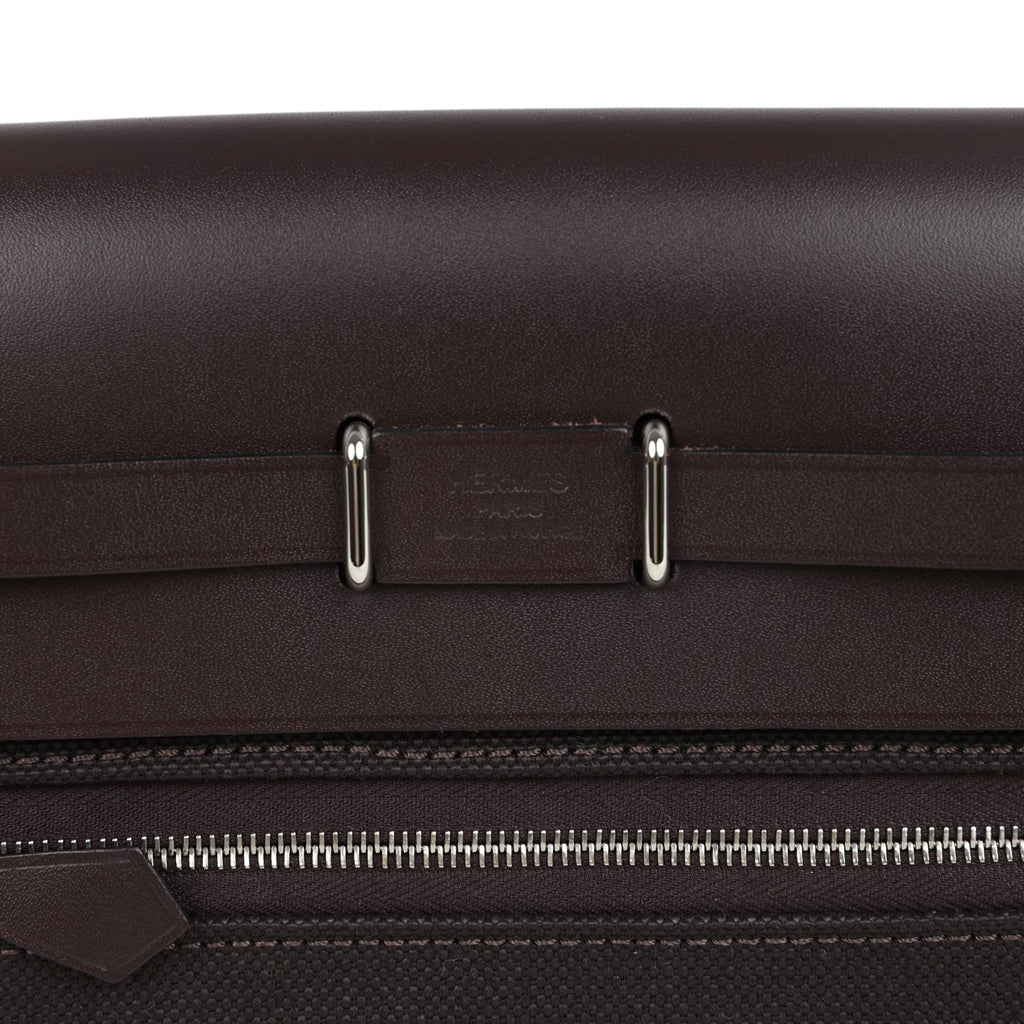 Herbag Zip 20 Mini Ebene Toile H Canvas and Vache Hunter Palladium Hardware