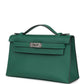 Kelly Pochette Vert Moyen Swift Palladium Hardware