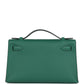 Kelly Pochette Vert Moyen Swift Palladium Hardware