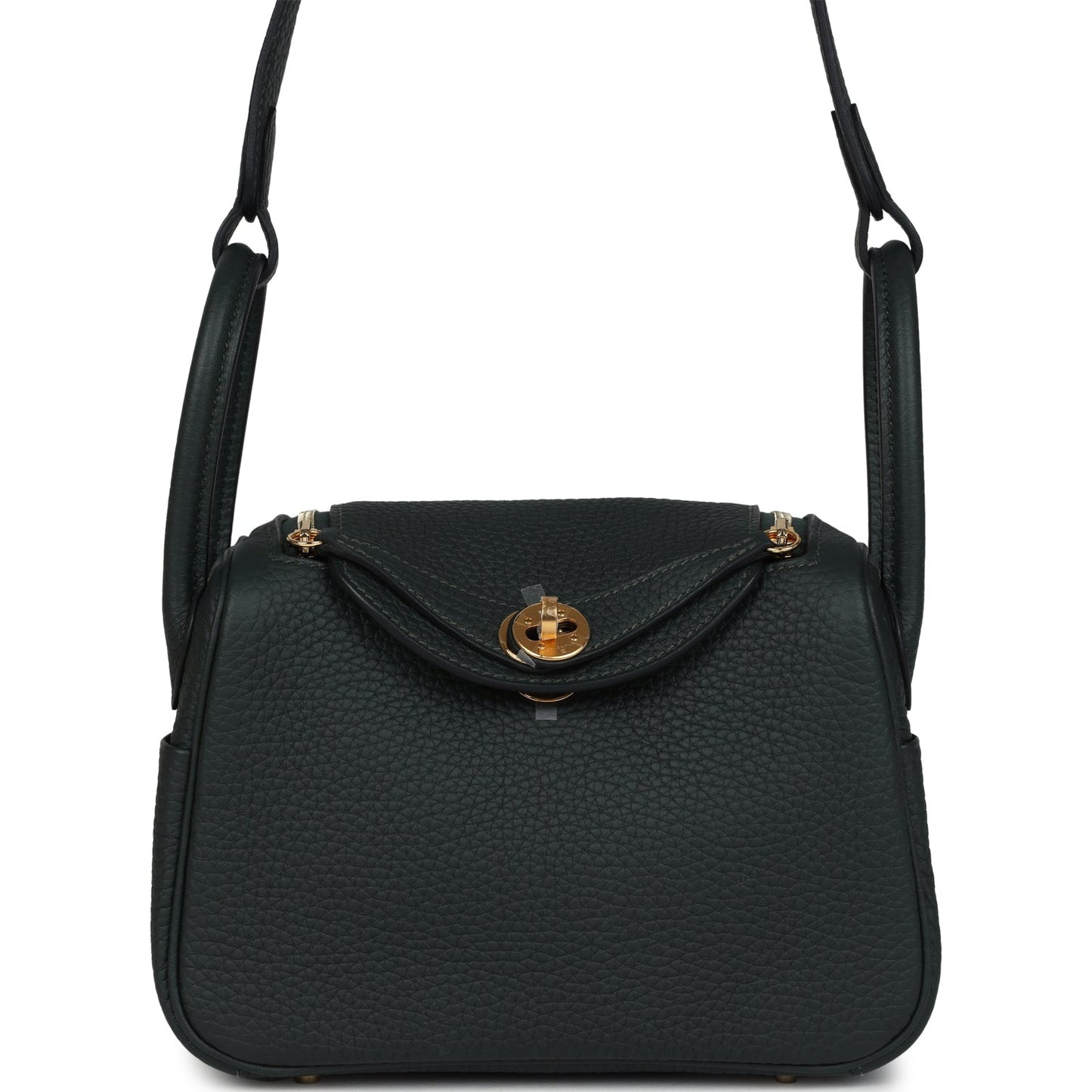 Mini Lindy II Vert Fonce Clemence Gold Hardware