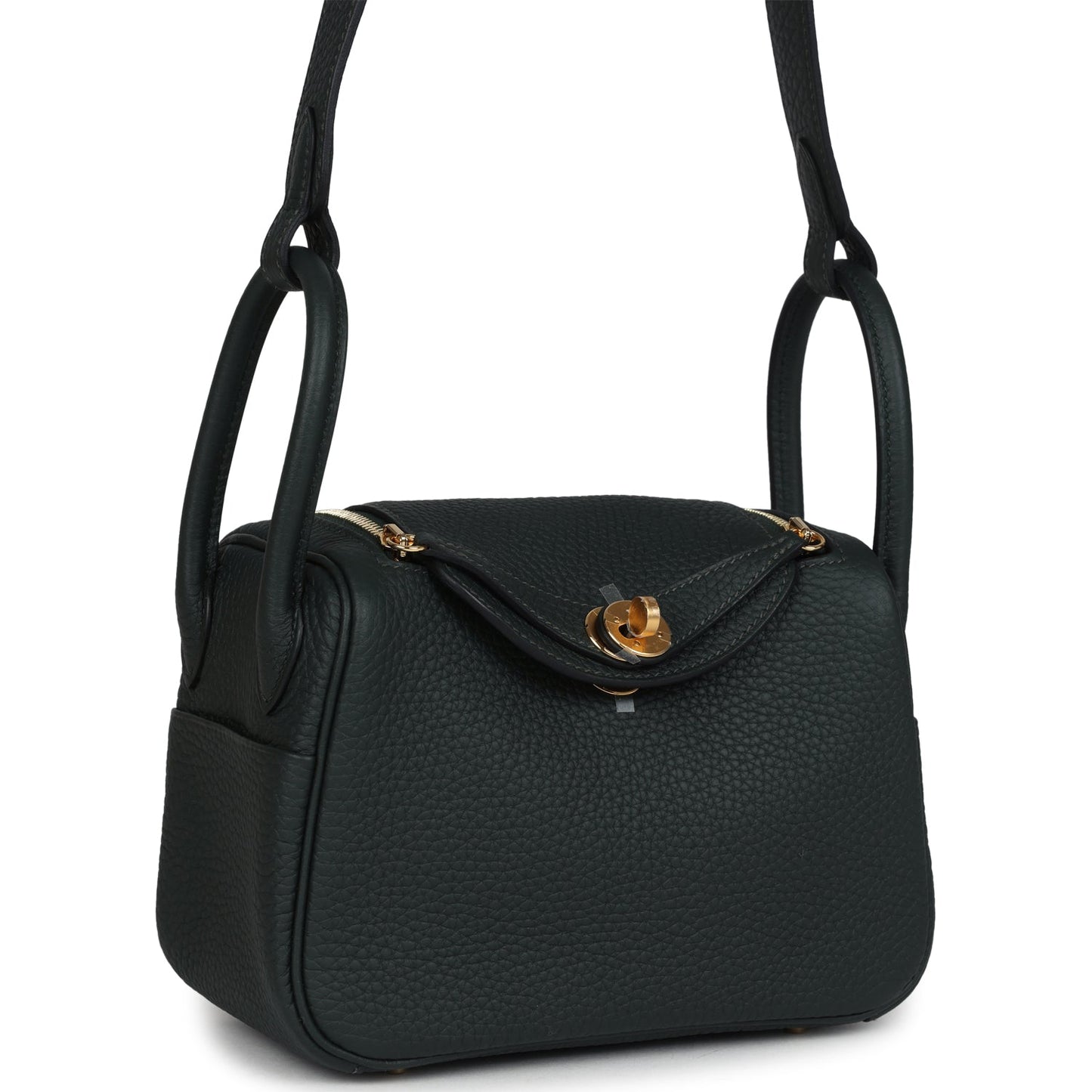 Mini Lindy II Vert Fonce Clemence Gold Hardware