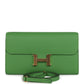 Constance Wallet To Go Vert Yucca Epsom Gold Hardware