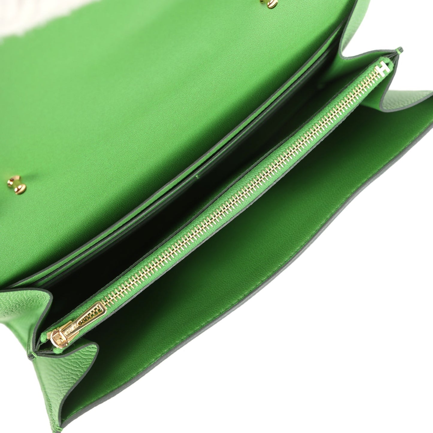 Constance Wallet To Go Vert Yucca Epsom Gold Hardware