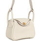 Mini Lindy II Craie Clemence Gold Hardware