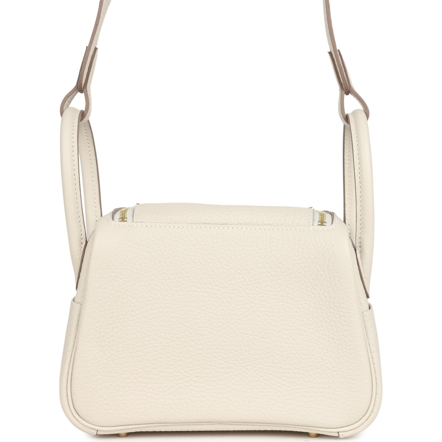 Mini Lindy II Craie Clemence Gold Hardware